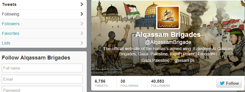 The now deleted Twitter account with 40,000 followers.