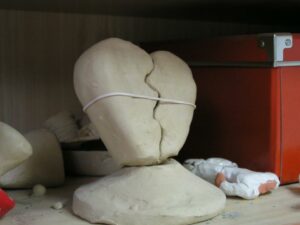 A broken heart made by a child victim of terror in art therapy. (Photo: Courtesy)