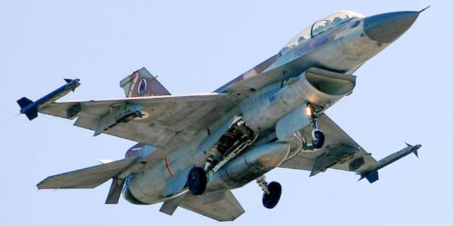 IAF F-16 fighter plane. (Photo: Efi Elian / Wiki Commons)