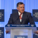 Jordan's King Abdullah II speaks at the World Economic Forum on the Middle East and North Africa 2013, in Amman, Jordan. May 26, 2013. (FLASH90)