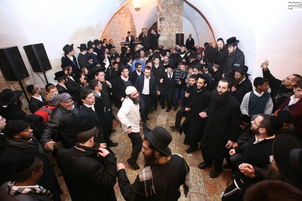 Redeeming of the firstborn donkey. (Courtesy Behadrey Haredim)