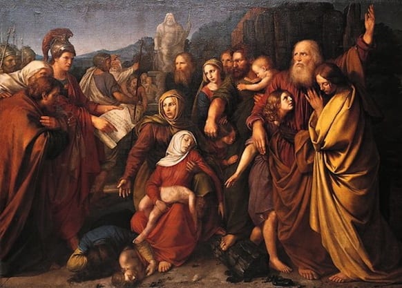 The painting "Maccabees," by Wojciech Stattler (1800–1875)