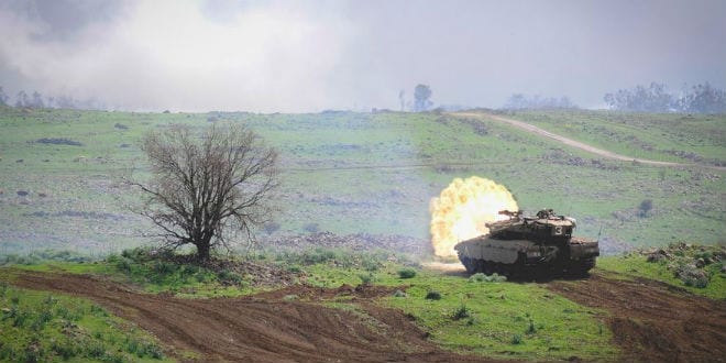 IDF tank in the Golan Heights. (Photo: IDF Flicker)