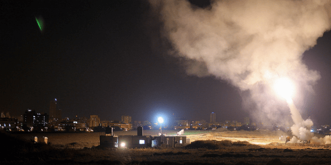 Iron Dome fires in Israel's southern region. (Photo: IDF)