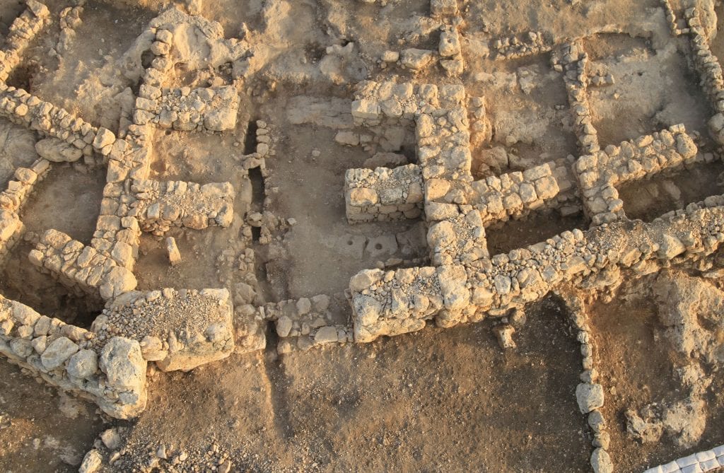 The southern gate of the Khirbet Qeiyafa archaeological site. (Bible Lands Museum Jerusalem Spokesperson)