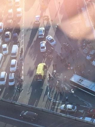 The scene of the attack. (Photo: Twitter)