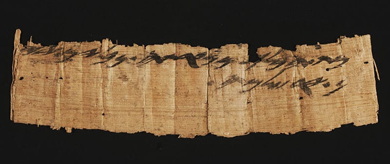 The rare document from the time of the First Temple. (Shai Halevi, courtesy Israel Antiquities Authority)